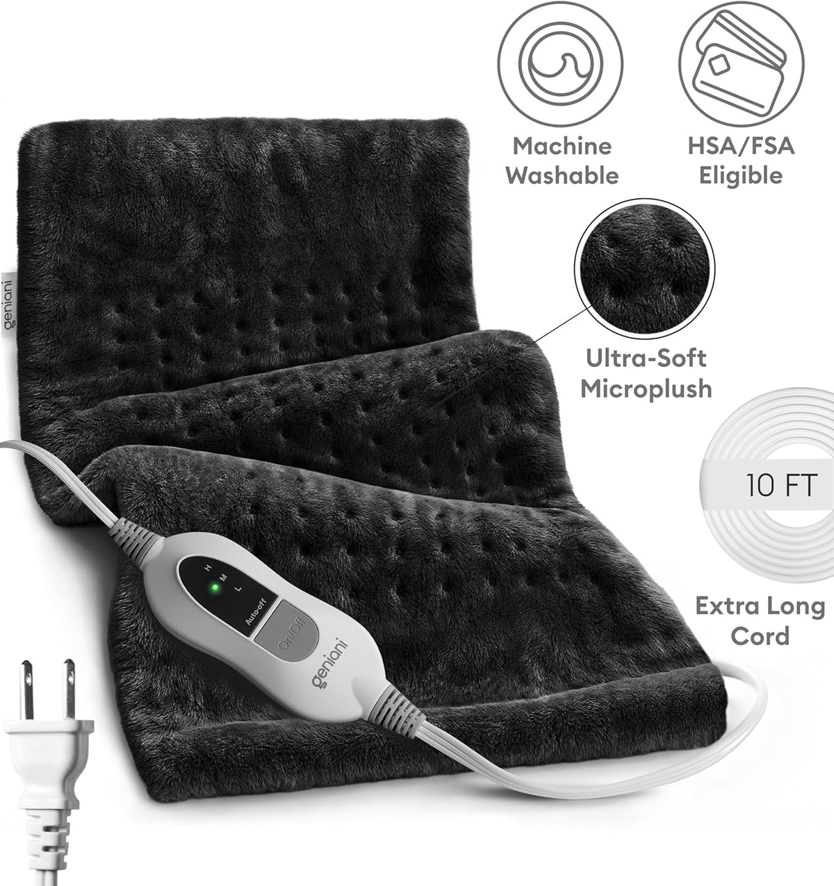 Heating Pad XL, Black