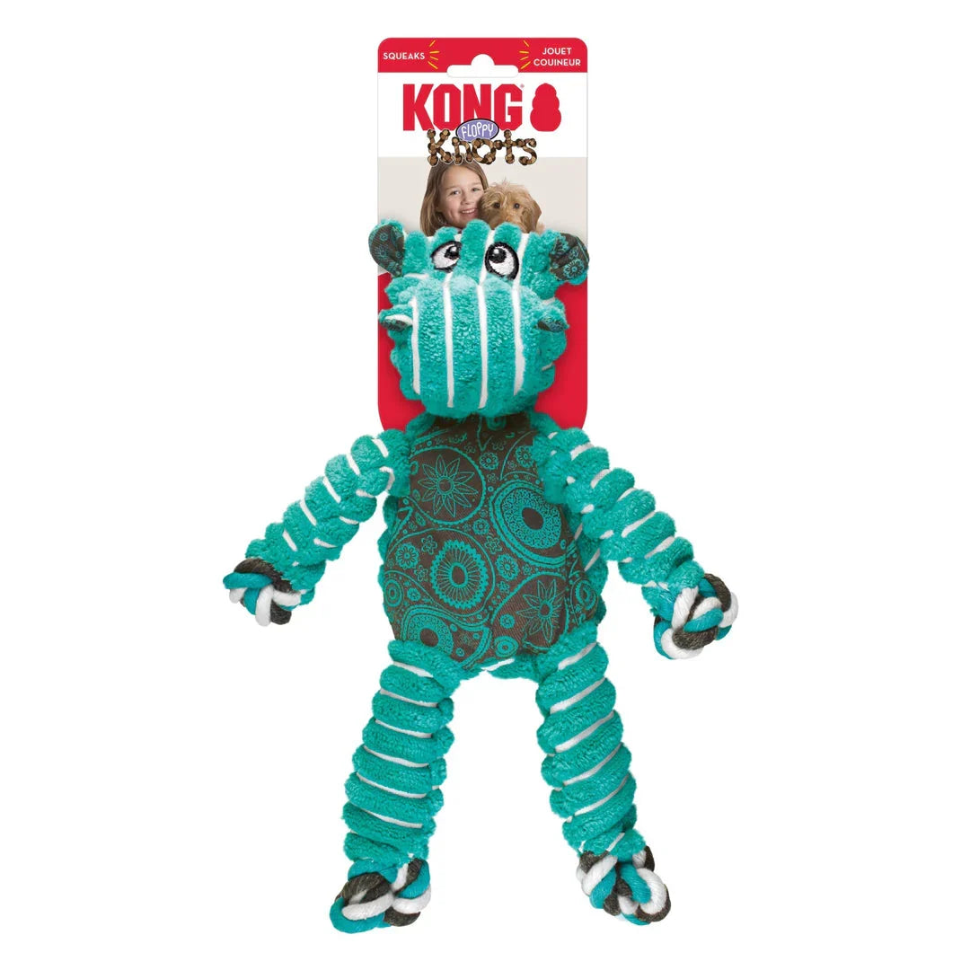 Kong Floppy Knots Hippo