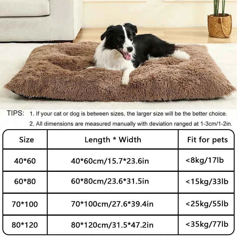 Plush Soft Dog & Cat Bed – Cozy Pet Sleeping Sofa