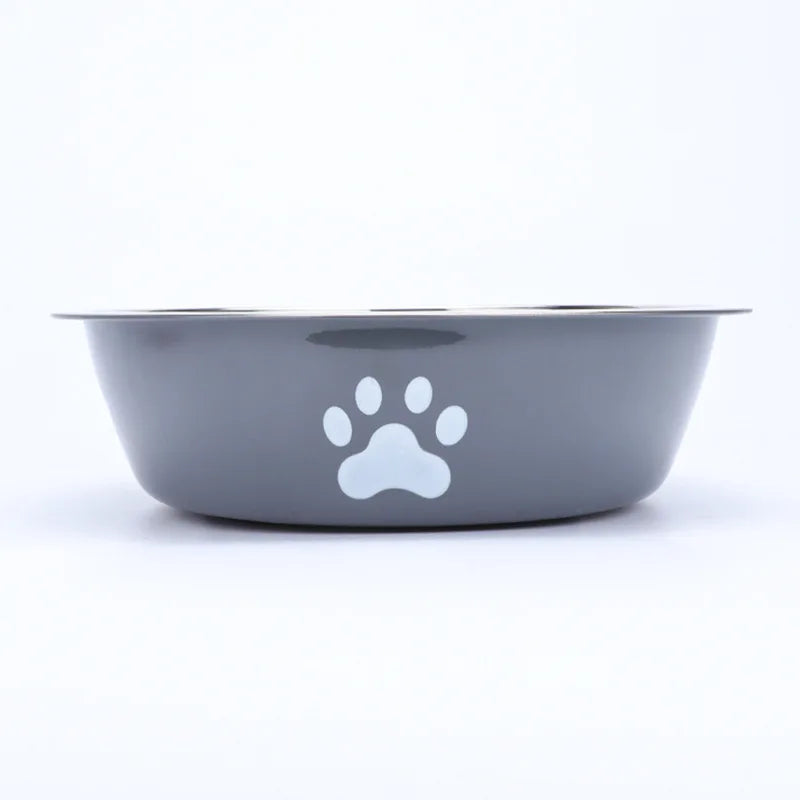 Stainless Steel Dog Pet Feeding Bowl Anti Slip Base