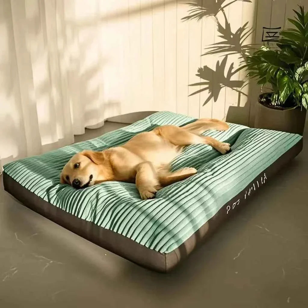 Large Dog Mat Corduroy Pillow Bed – Thicken Washable Sofa Pad for Medium & Large Dogs, 6 Colors & 3 Sizes