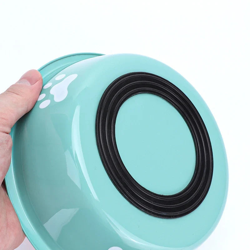 Stainless Steel Dog Pet Feeding Bowl Anti Slip Base