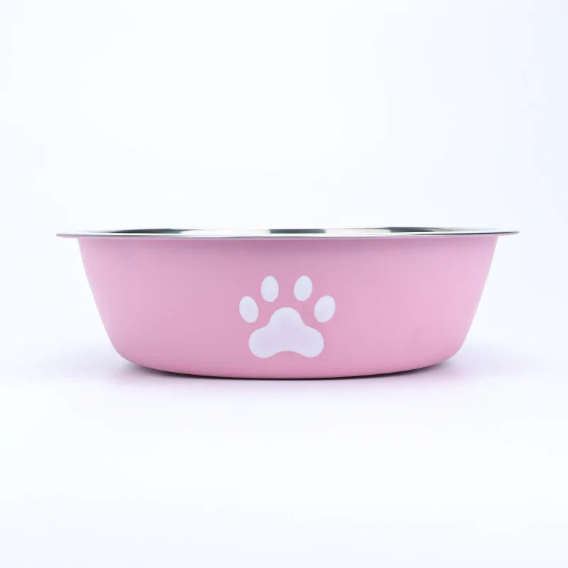 Stainless Steel Dog Pet Feeding Bowl Anti Slip Base