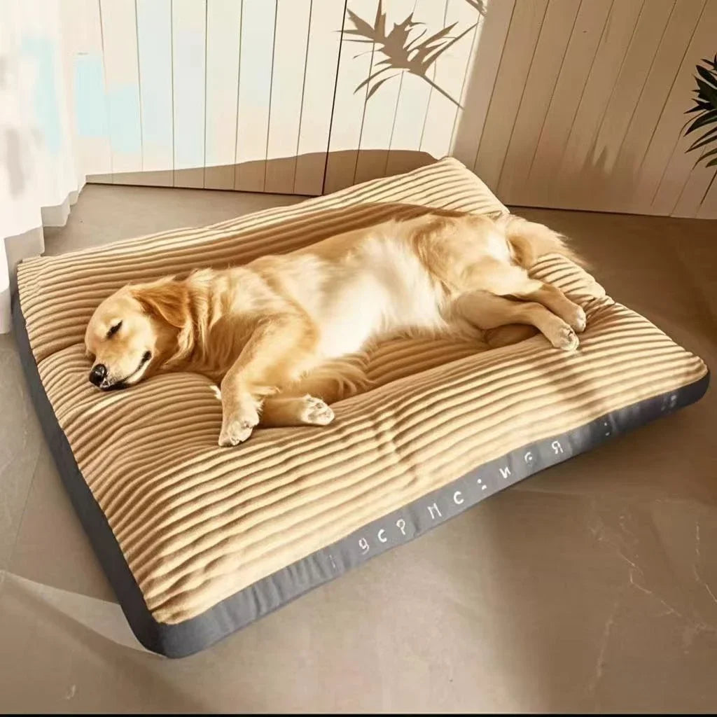 Large Dog Mat Corduroy Pillow Bed – Thicken Washable Sofa Pad for Medium & Large Dogs, 6 Colors & 3 Sizes
