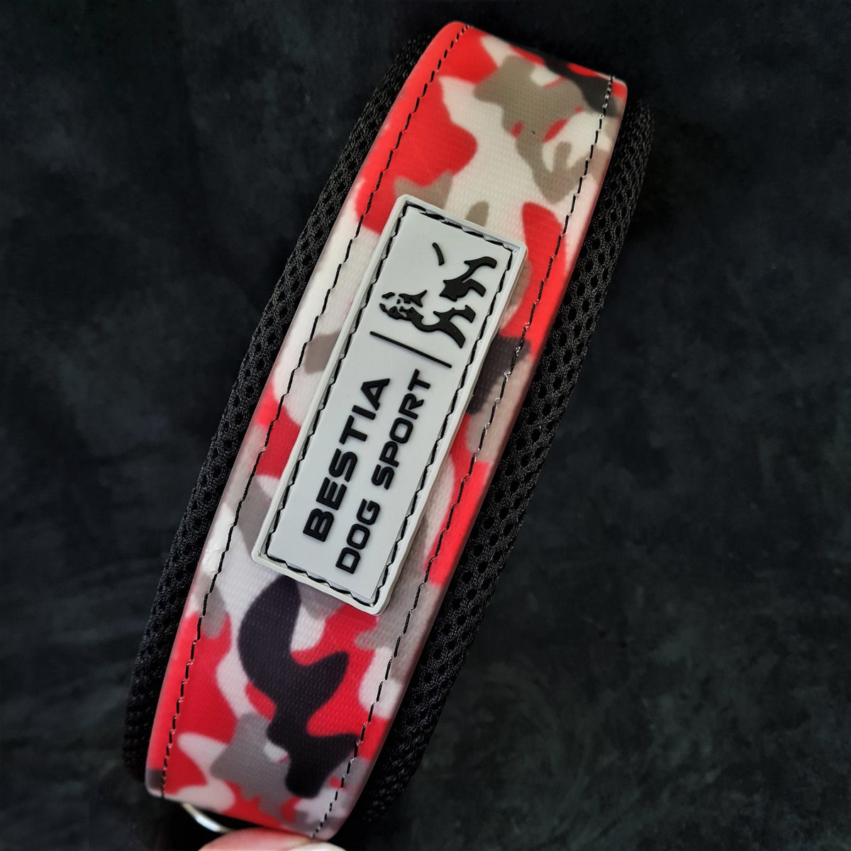 Bestia Dog Sport Collar Red Camo
