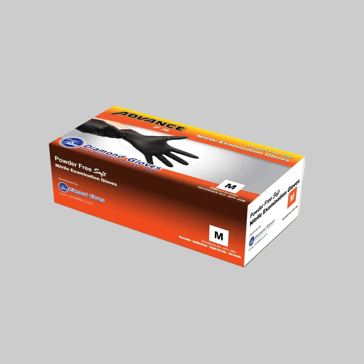 4mil Black and 3.5mil Pink Disposable Exam Nitrile Gloves — 1,000pcs per Case
