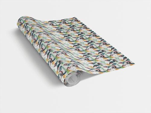Bull Terrier Tumbles Wrapping Paper