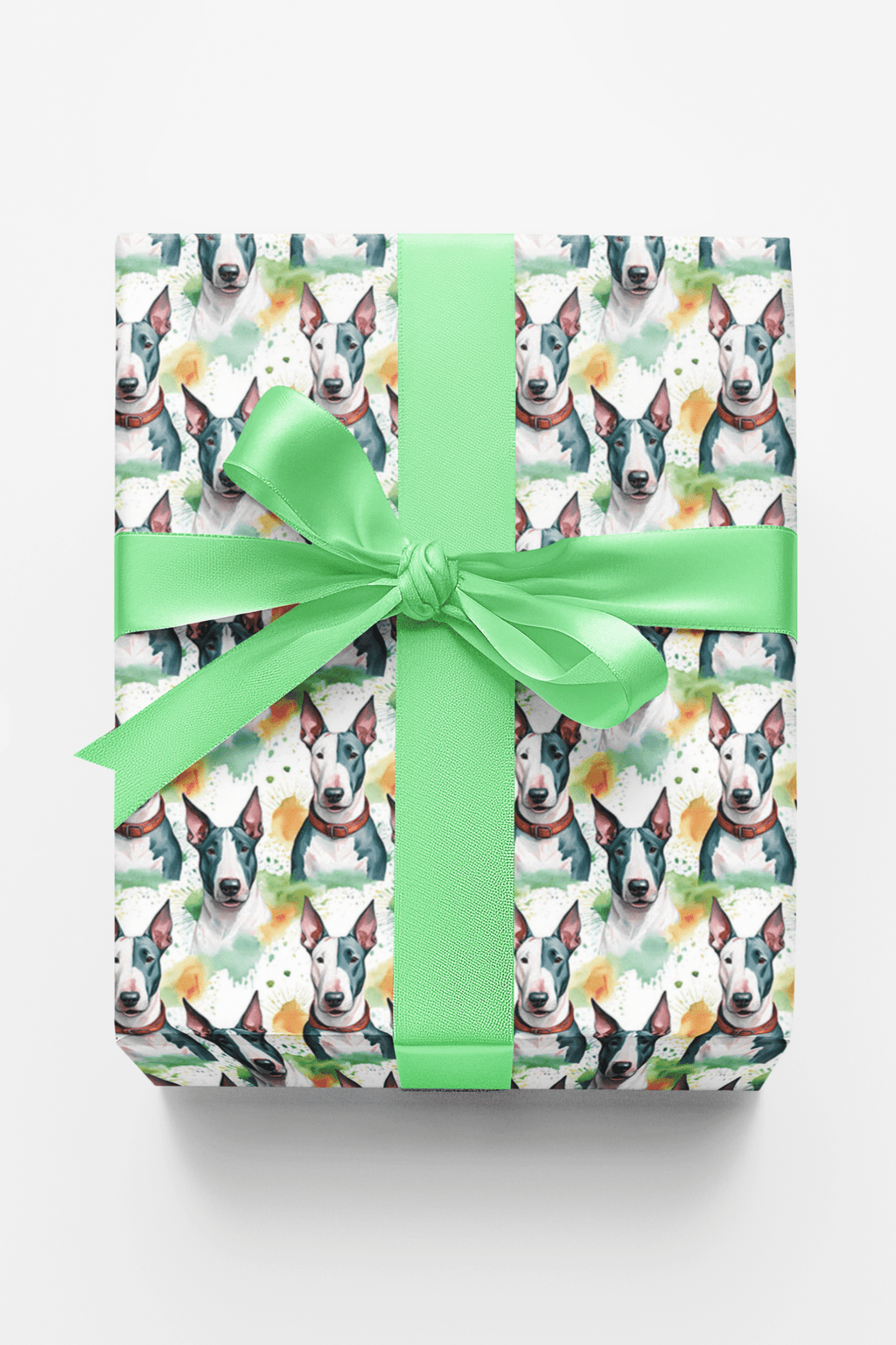 Bull Terrier Tumbles Wrapping Paper