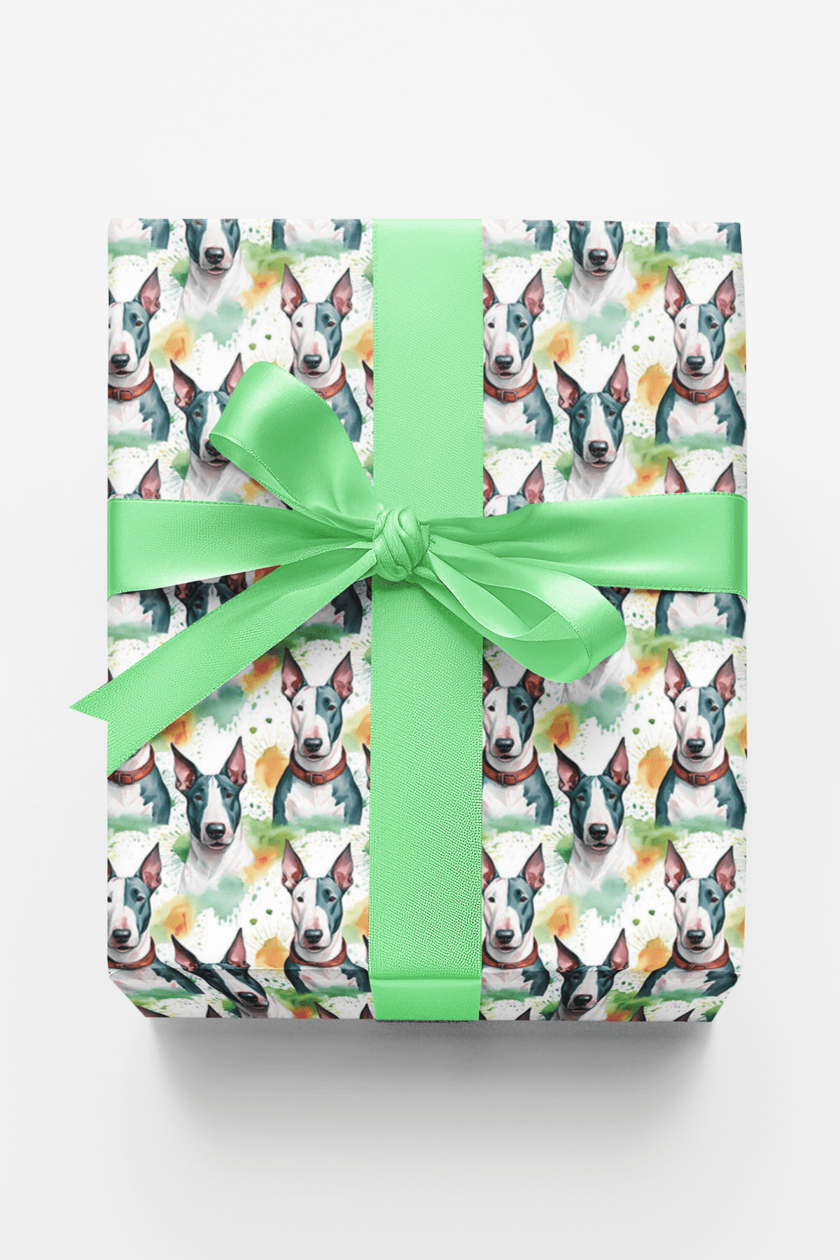 Bull Terrier Tumbles Wrapping Paper