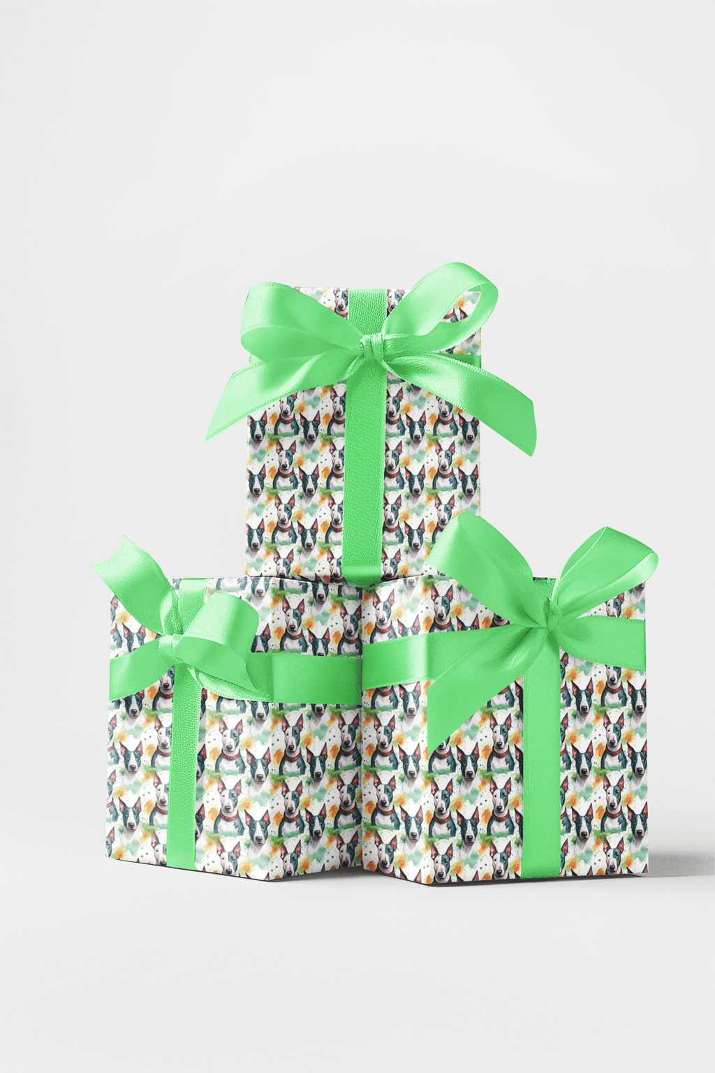 Bull Terrier Tumbles Wrapping Paper